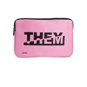 THE PHLUID PROJECT “They/Them” Laptop Bag in Light Pink